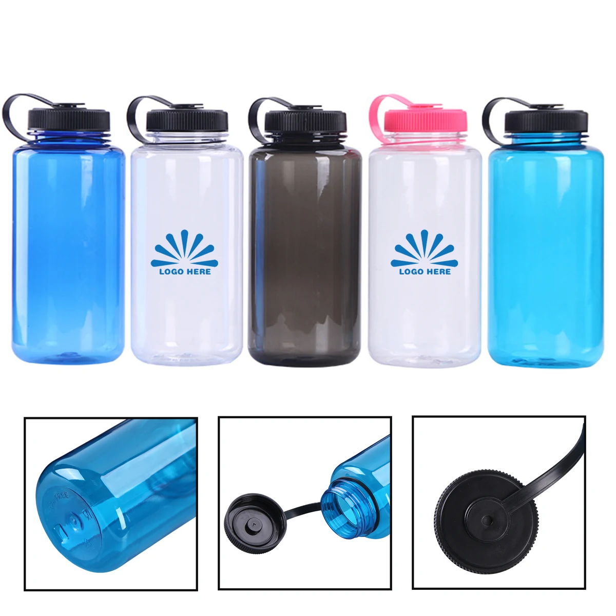 Plastic Wide Mouth Water Bottle 1
