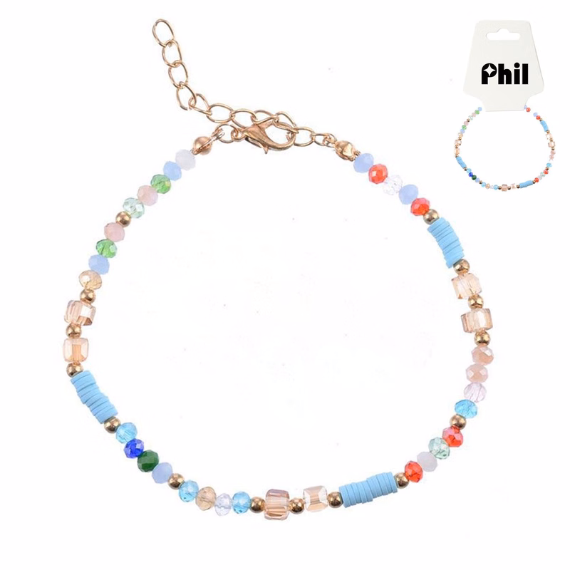 Boho Beaded Anklet – Colorful & Chic