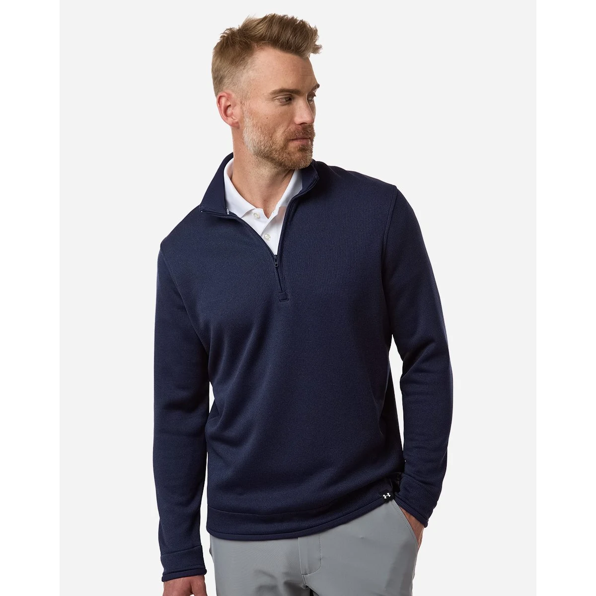 Men's Storm Sweater Fleece Quarter-Zip Pullover - 1383256, custom hoodie or sweatshirt with logo imprint 1