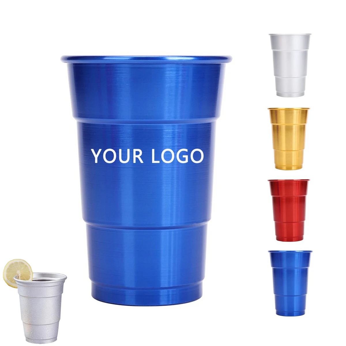 16 Oz Aluminum Metal Drinking Cup Party Outdoor 1