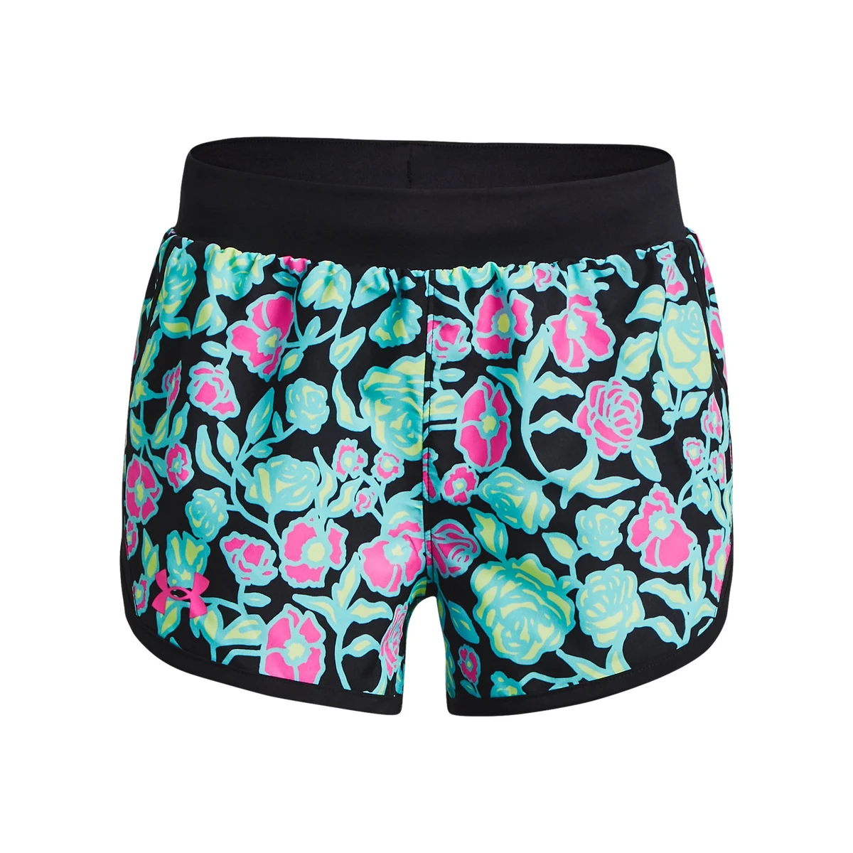 UA Fly-By Printed Girls' Shorts 1