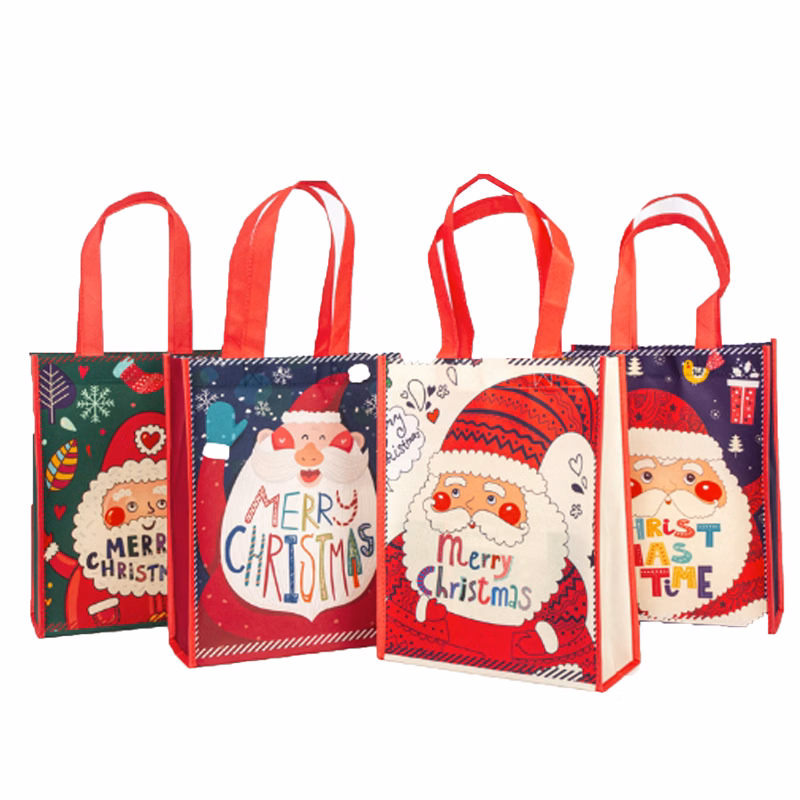 12"L x 4"W x 16"H Custom Full Color Non Woven Fabric Shopping Promotion Tote Bag