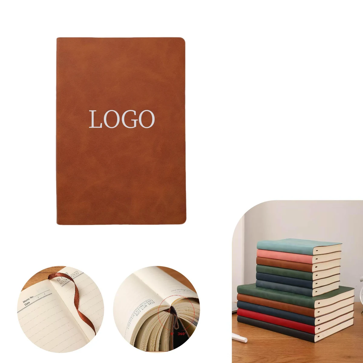 MOQ 10 pcs Leather Office Notebook 1