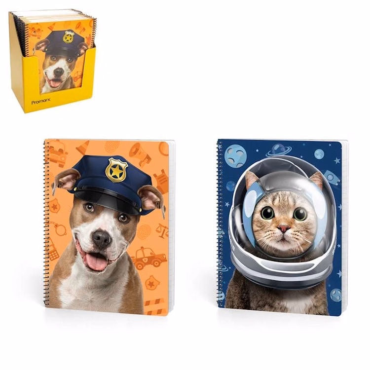 Career with Paws Themed Spiral Notebooks - Assorted