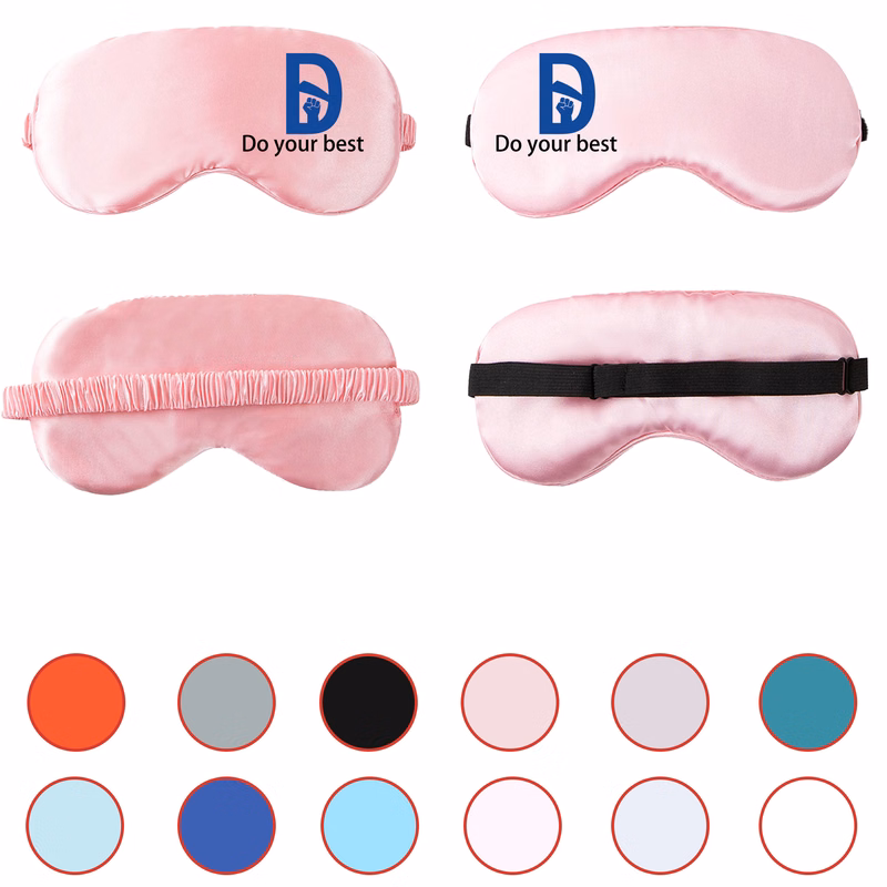 MOQ 50 Double-sided Faux Silk Sleep Eye Mask