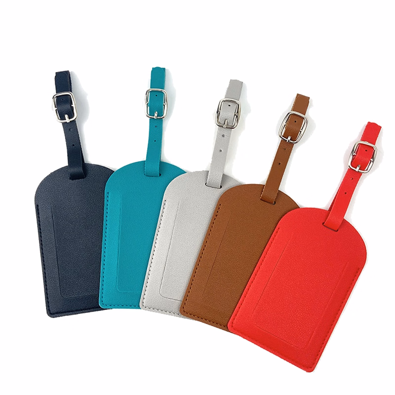 PU Premium Travel Leather Luggage Suitcase ID/Bag Tag