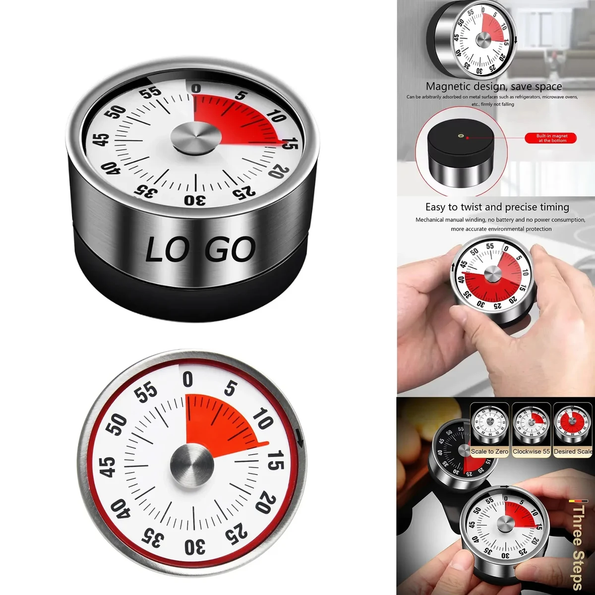 Mechanical Timer Student Time Management Reminder Clock 1