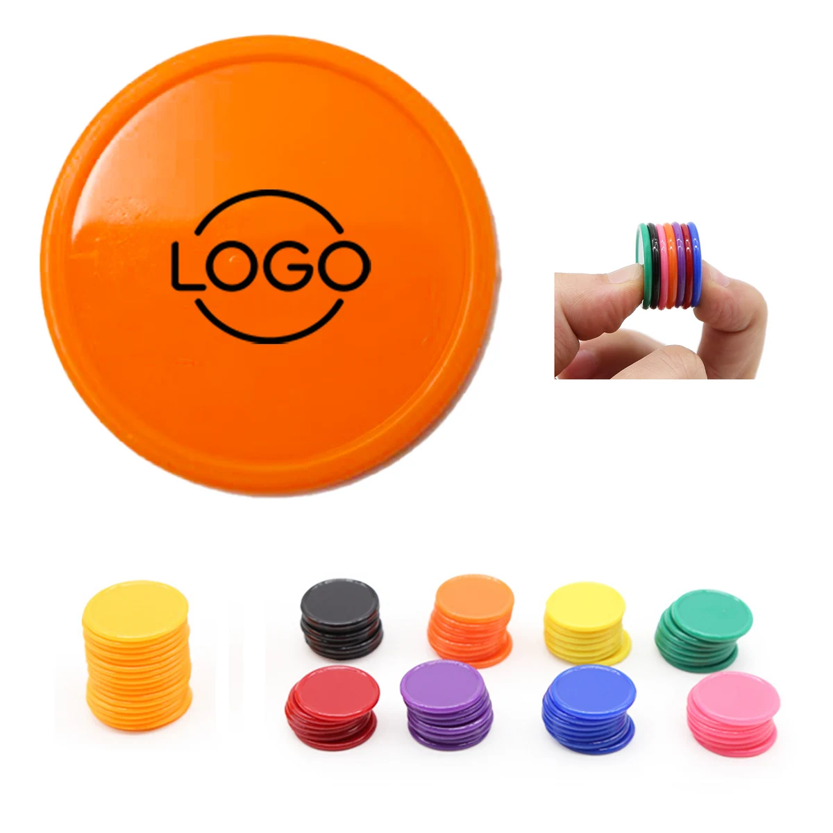 Circular Plastic Token 1