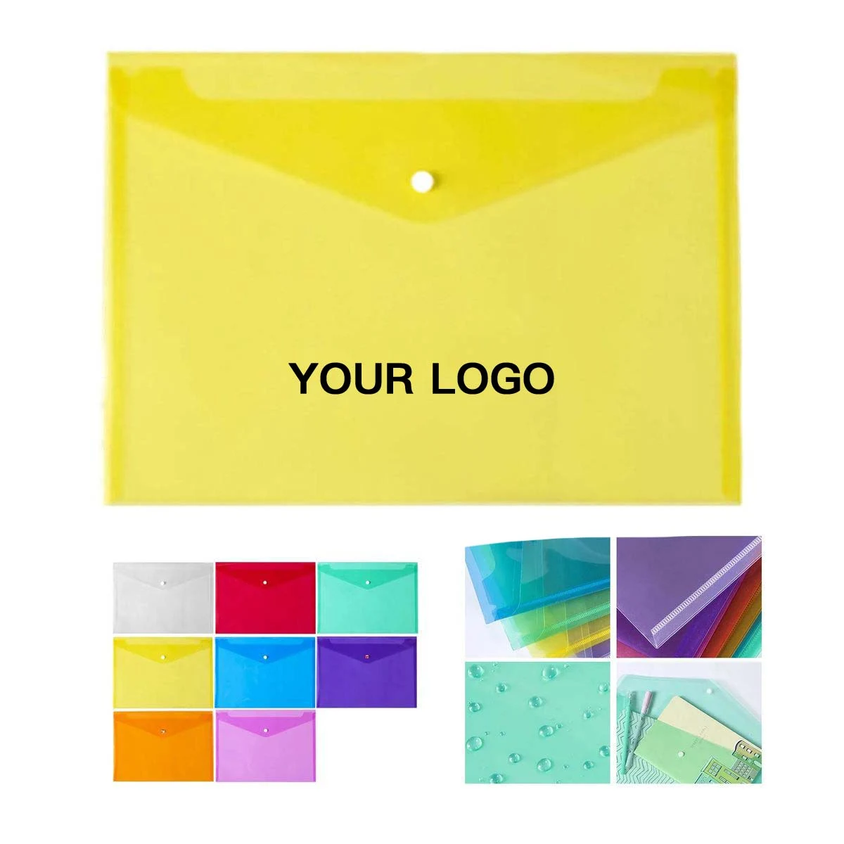 PP Snap Document Folder Transparent A4 Storage 1