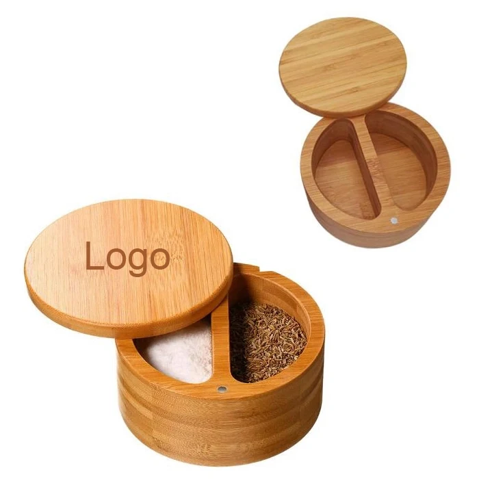 Bamboo Salt and Pepper Box 1
