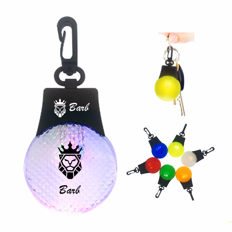 LED Flashing Round Reflector Light with Lanyard Hook