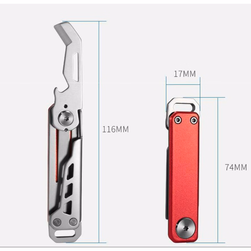 Multifunctional portable pocket bottle opener folding knife