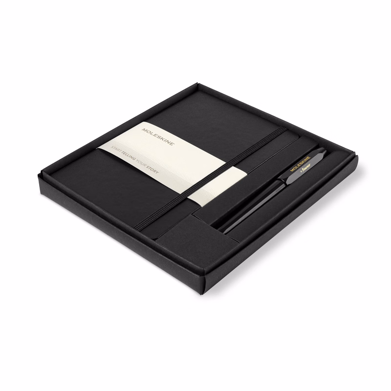 Moleskine® Medium Notebook and Kaweco Pen Gift Set