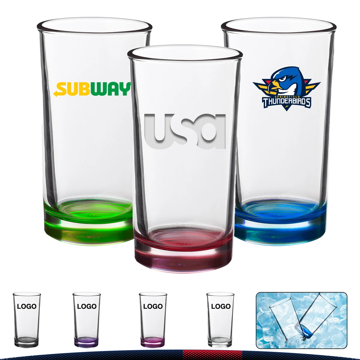 7 oz. Clear Beer Glasses 1