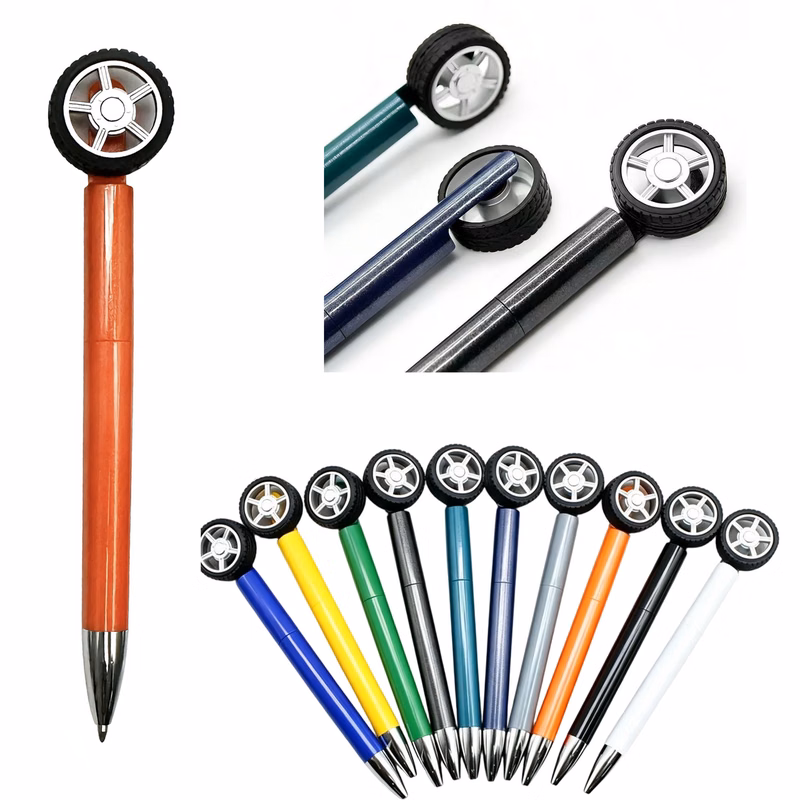Rotating Tire Wheel Novelty Ballpoint Pen