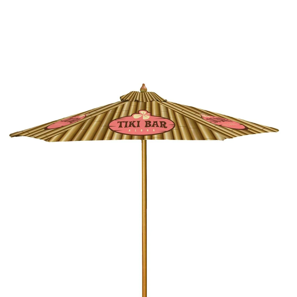 7' Wood Market Umbrella Kit Single-Sided (Dye Sublimation) 1