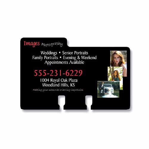 Laminated Rotary Card - Left Tab (4x2.5625) – 14 pt.