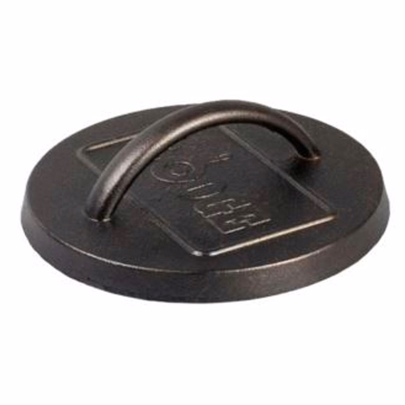 6.25" Seasoned Cast Iron Burger Press