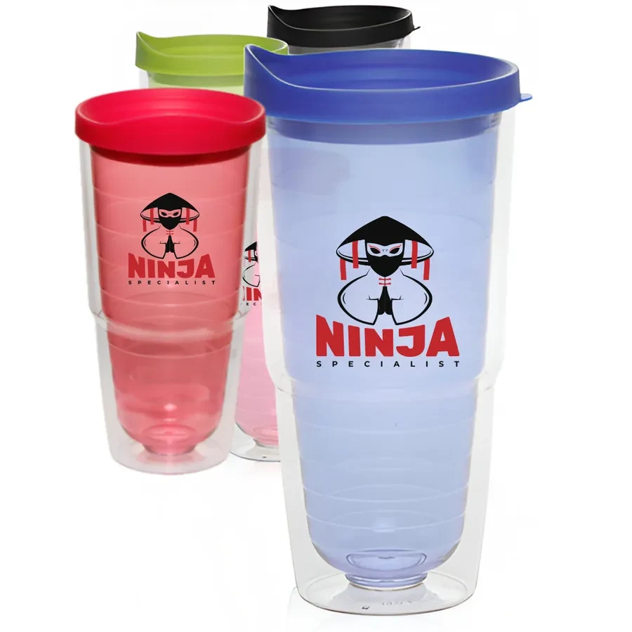 24 Oz Tall Acrylic Sip Drinking Tumblers 1