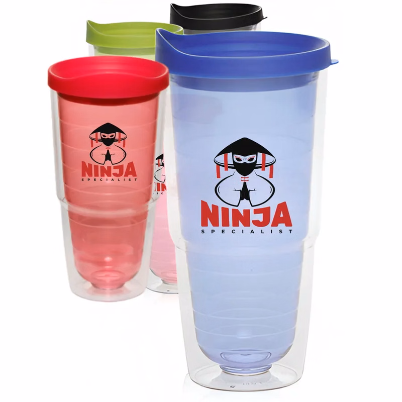 24 Oz Tall Acrylic Sip Drinking Tumblers