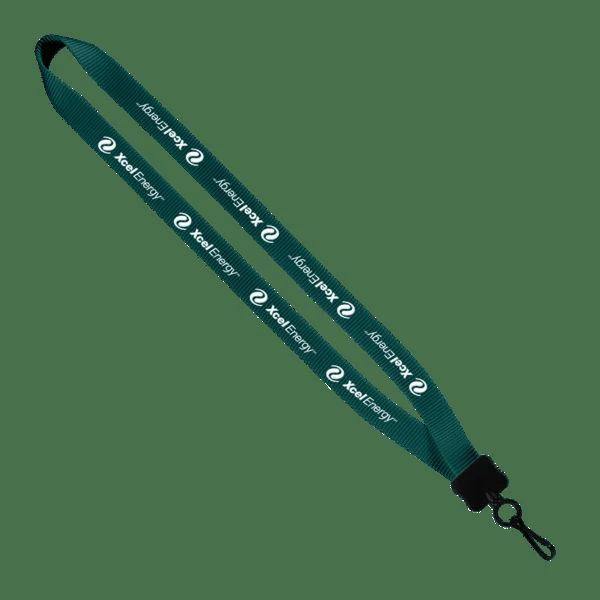 3/4" Smooth Nylon Lanyard with Plastic Clamshell, O-Ring & Metal Swivel Sna 1