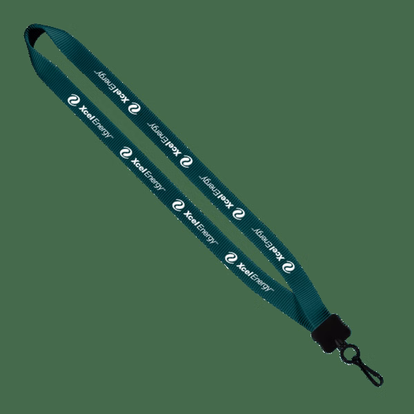 3/4" Smooth Nylon Lanyard with Plastic Clamshell, O-Ring & Metal Swivel Sna