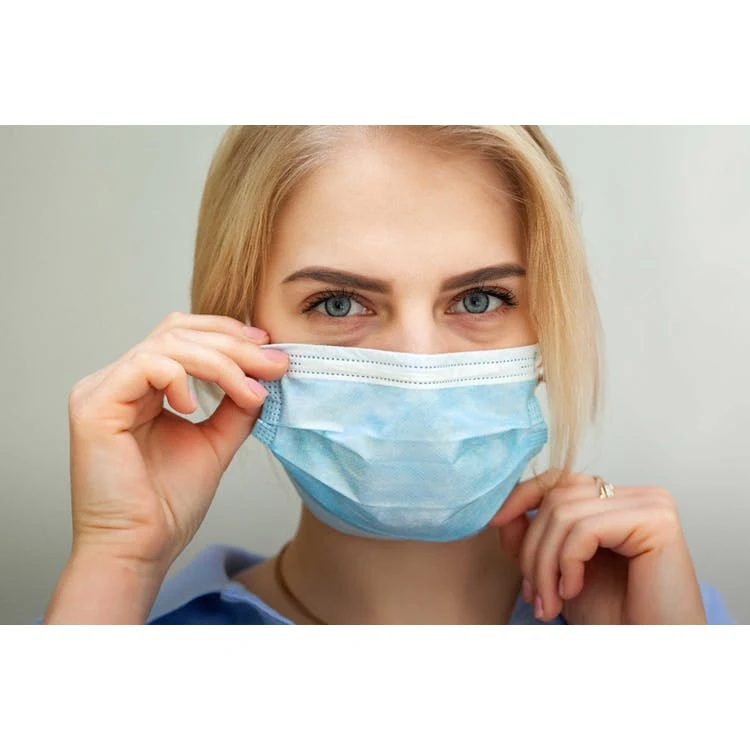 Non-Medical Disposable Face Masks - 3 Ply Blue 1