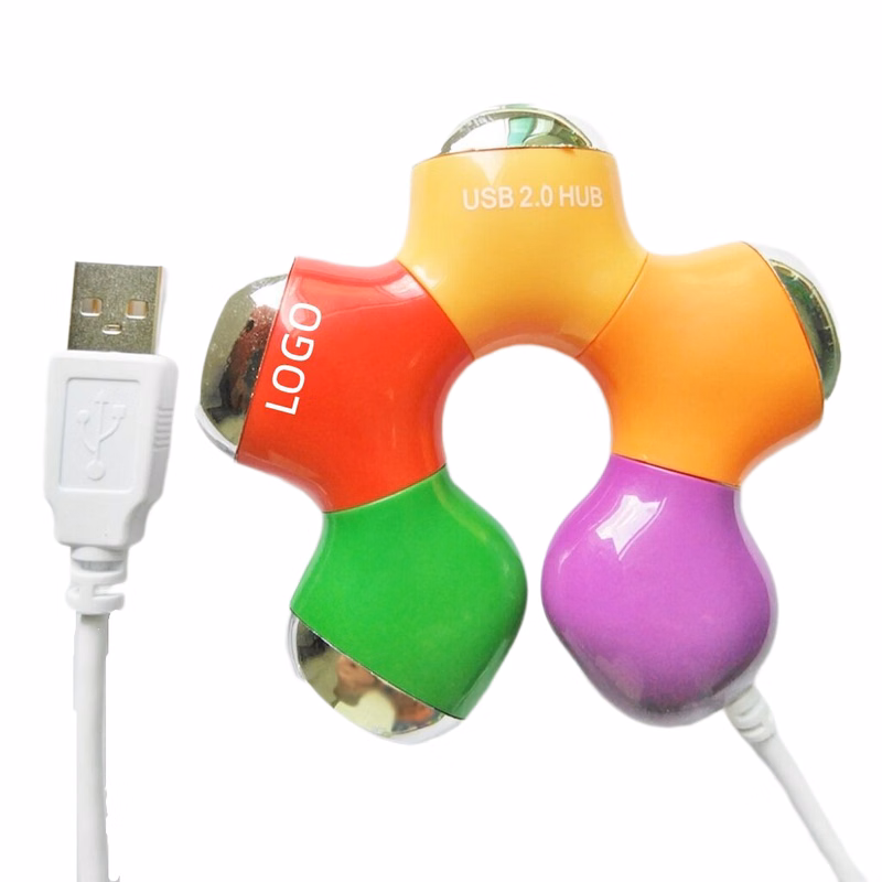 Flower Shape 4 Port Hub