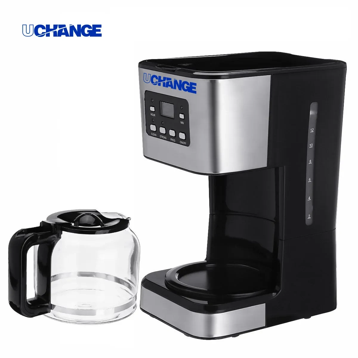 12-Cup Programmable Drip Coffee Maker With Glass Carafe 1