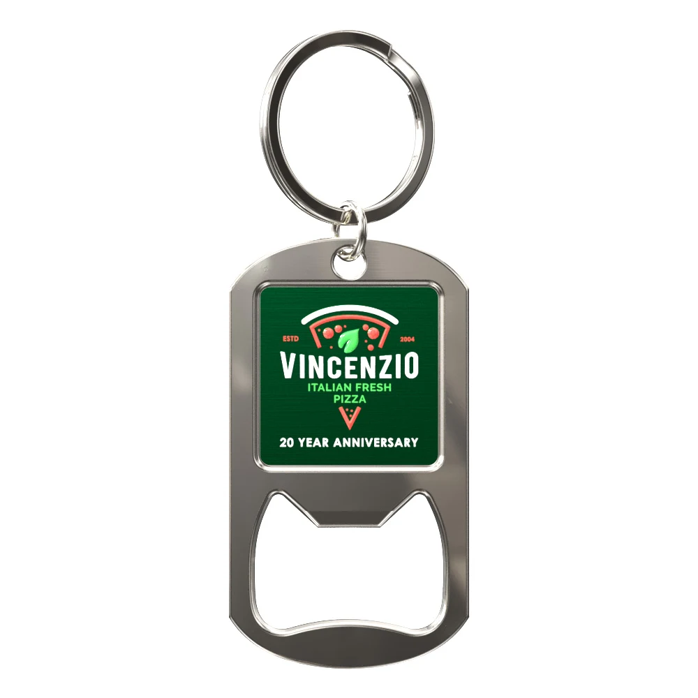 Vibraprint® Dog Tag Bottle Opener Key Tag 1