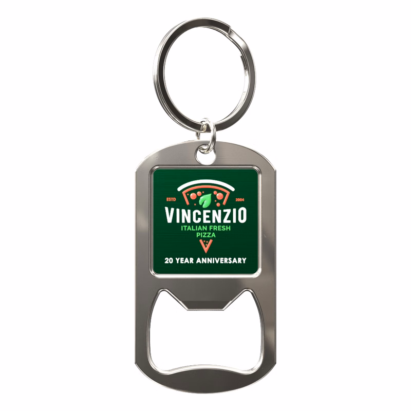 Vibraprint® Dog Tag Bottle Opener Key Tag