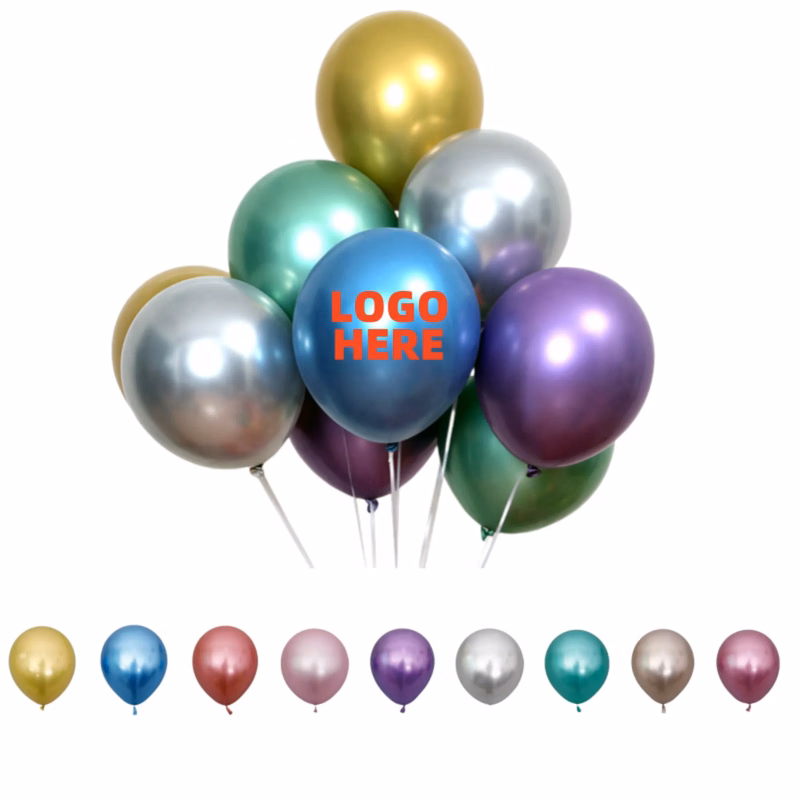 Metallic Color 12" Latex Balloons