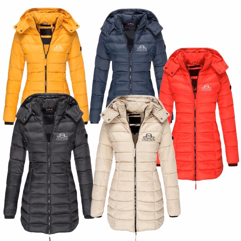 Women Long Sleeve Puffer Jacket