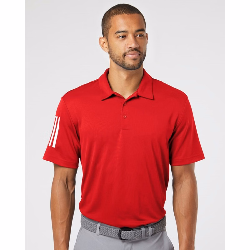 Adidas Men's Floating 3-Stripes Polo - A480