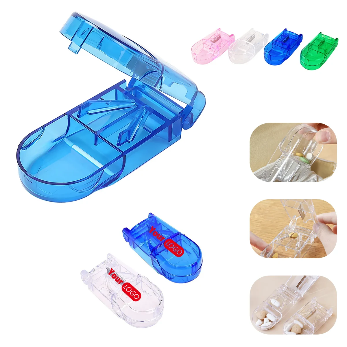 Portable Medical Pill Cutter Box MOQ 100PCS 1