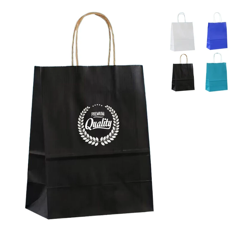 Natural Kraft Paper Shopping Bag Gift Bags With Handles 1