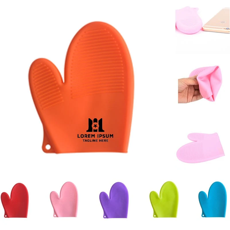 Textured Silicone Heat-Resistant Oven Gloves 1