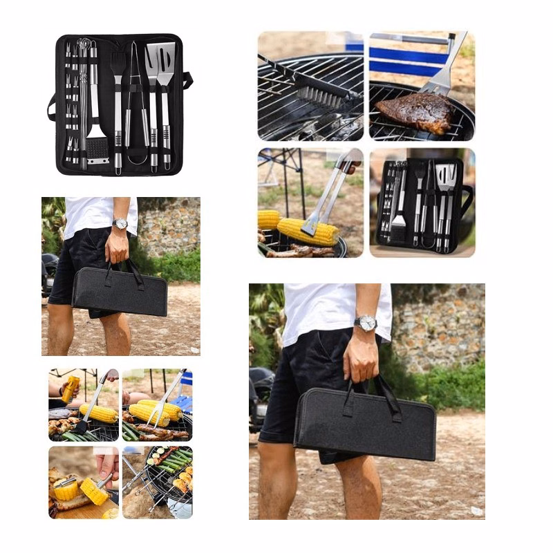 BBQ Grilling Tools Kit with Storage Bag