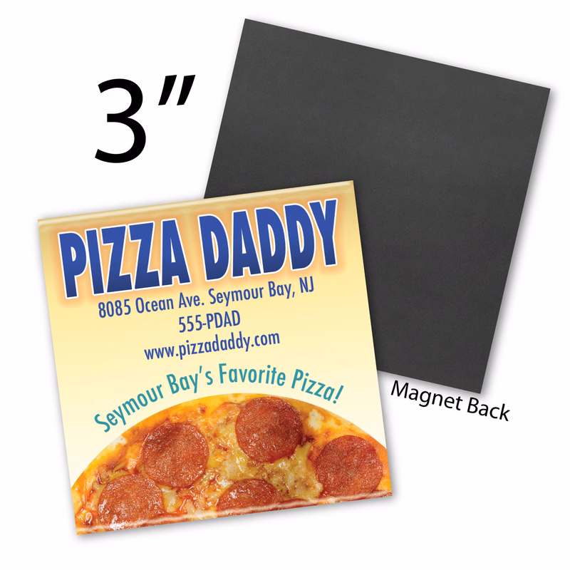 Square Button - 3" x 3" - Magnet Backing