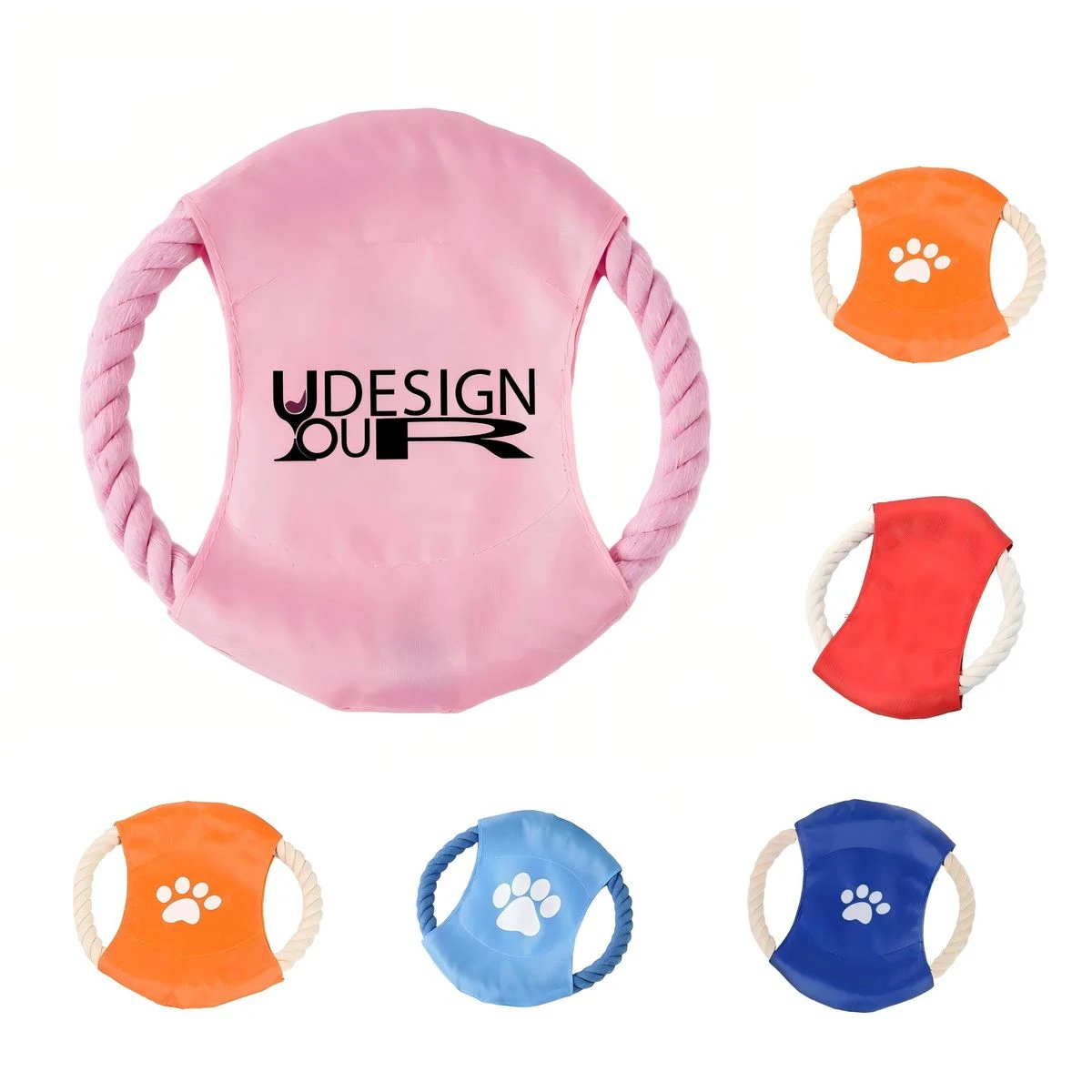 Durable Cotton Rope and Oxford Cloth Pet Flying Disc 1