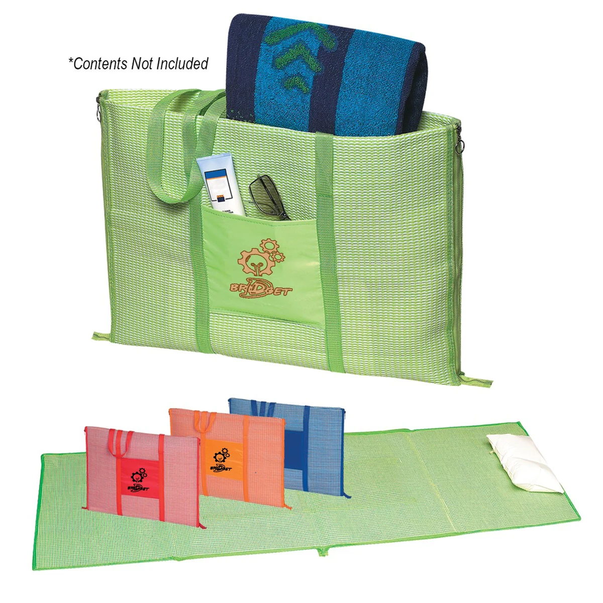 Beach Tote Bag Roll-Up Blanket 1