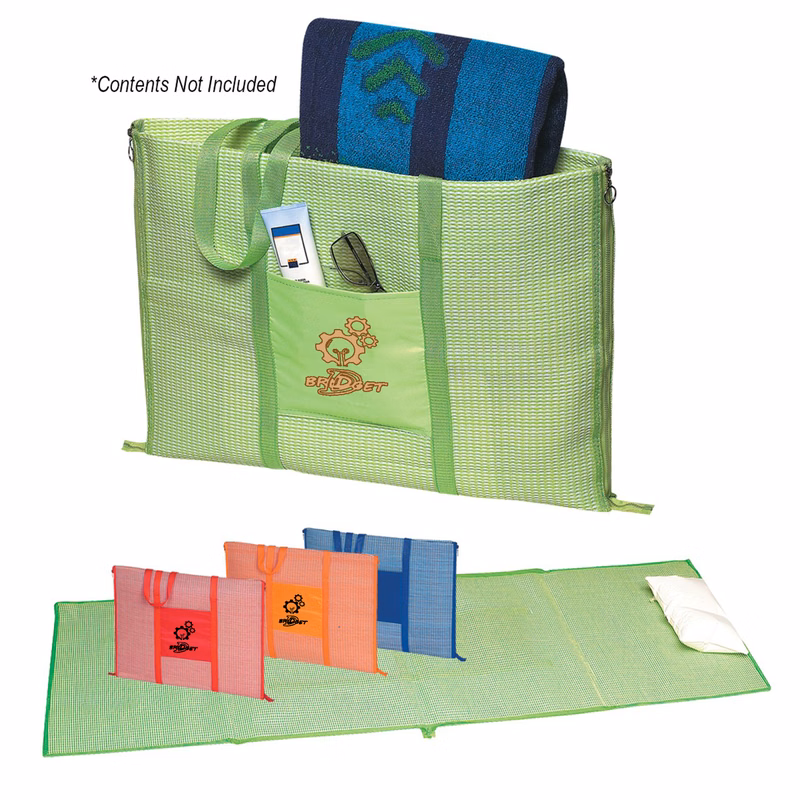 Beach Tote Bag Roll-Up Blanket