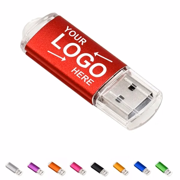 Custom Metal USB Flash Drive with Keychain Hole 8GB-64GB — Business Gift