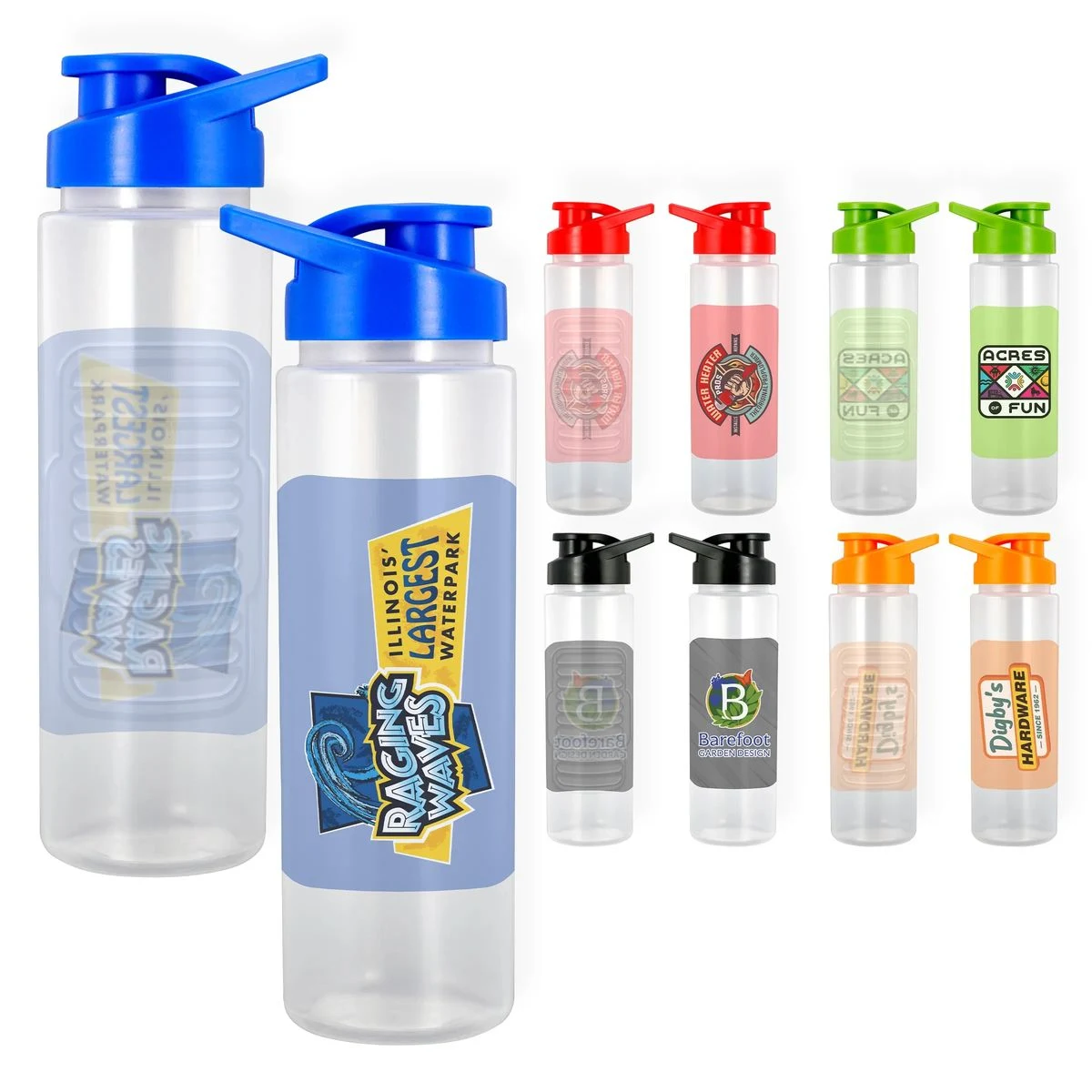 Easy Pour 24 oz. Full Color Debossed Bottle 1