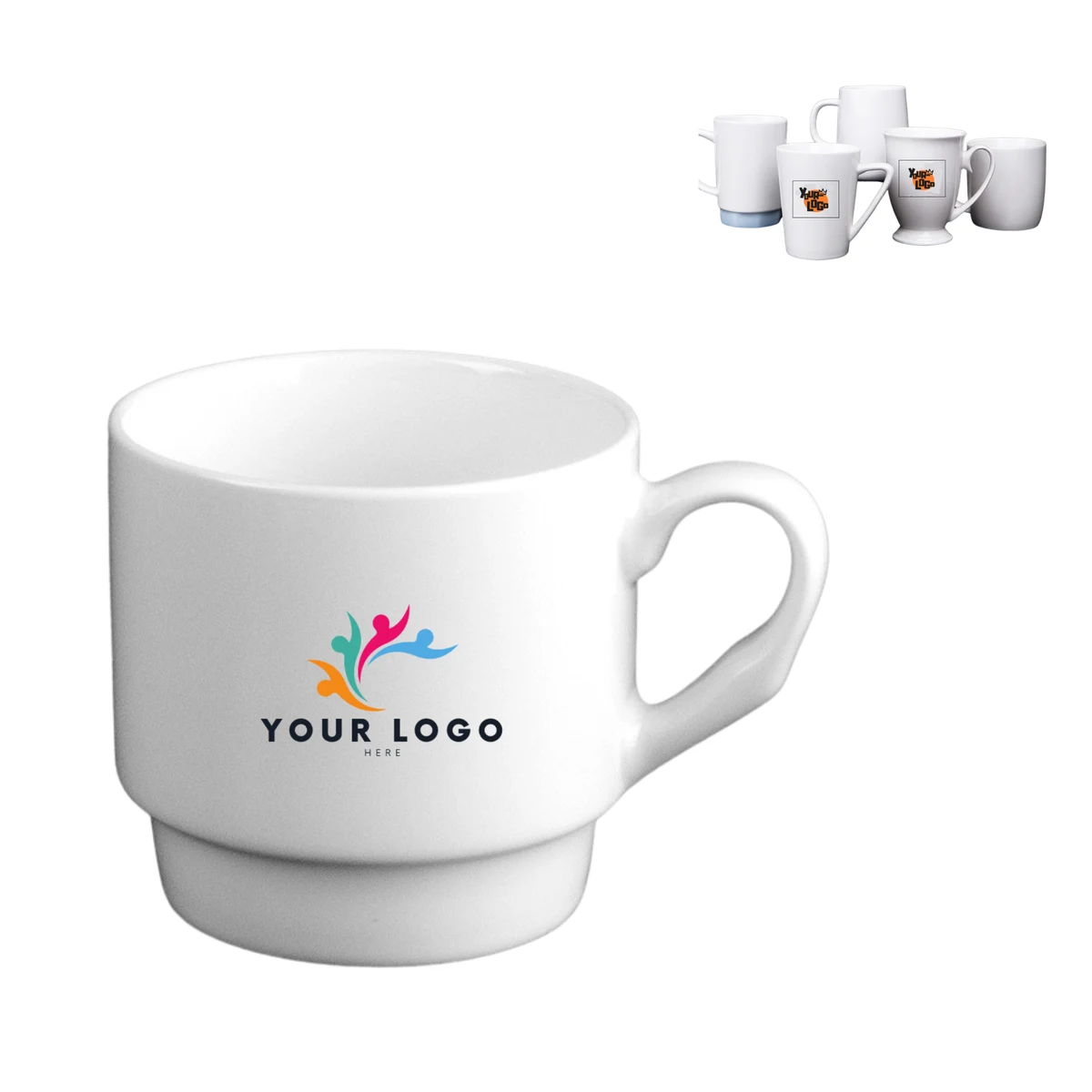 Simple White Ceramic Mug 1