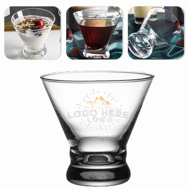 Stemless Martini Glasses 8oz