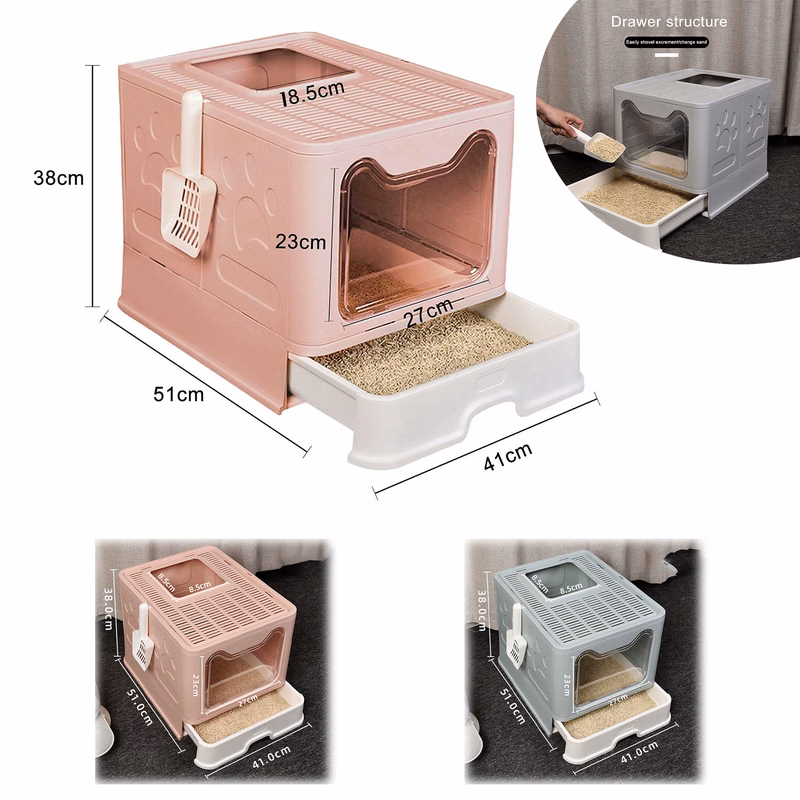Cat Litter Poop Box with Hood