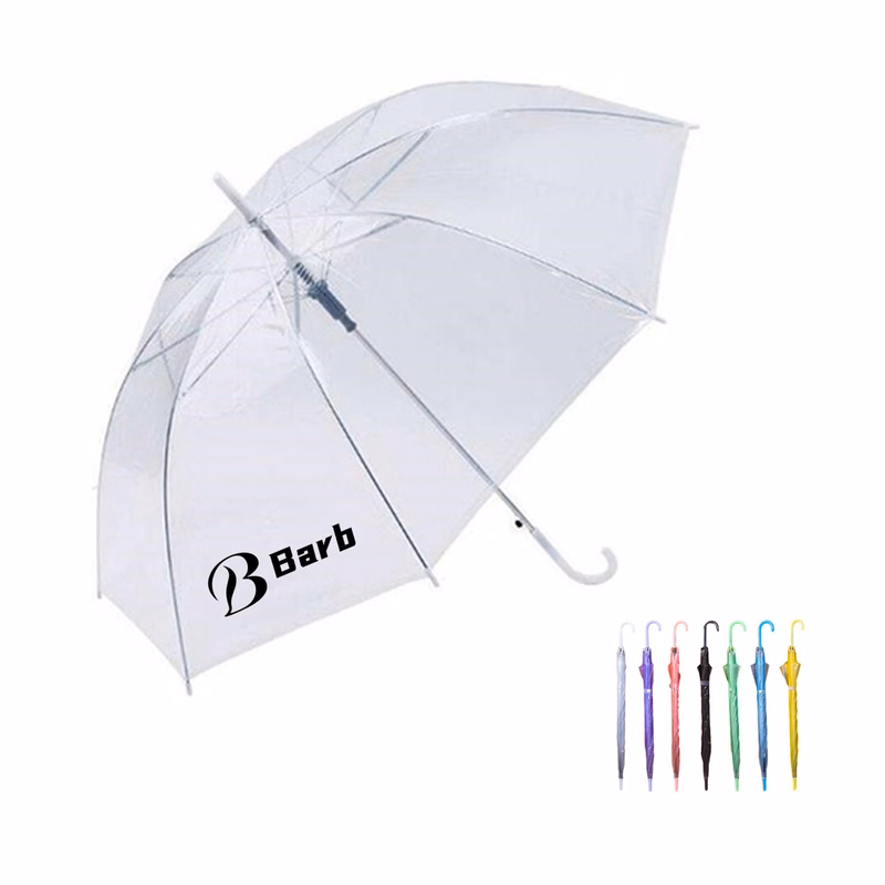 Transparent Long Handle Advertising Umbrella