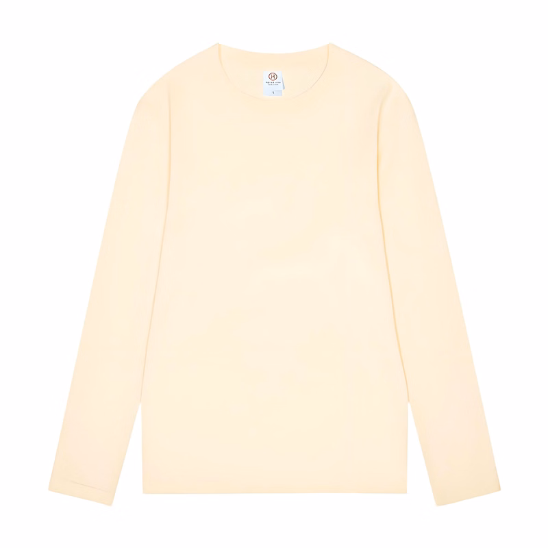 Men's Cotton Long Sleeve T-Shirt, Oversized Relaxed Fit.