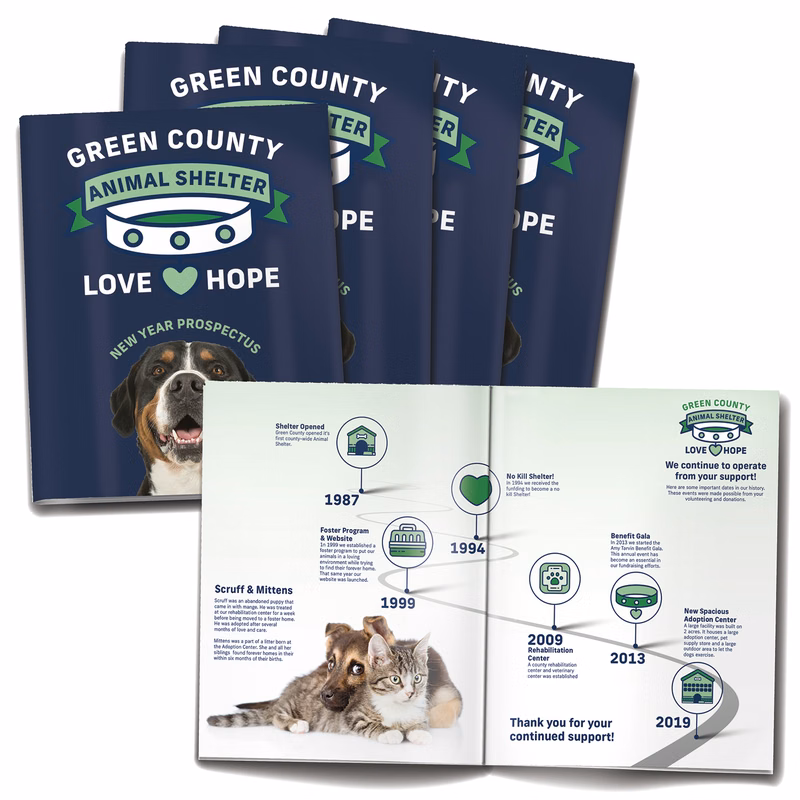 20-page (8.5x11) Booklet (High Gloss UV-Coated Cover)